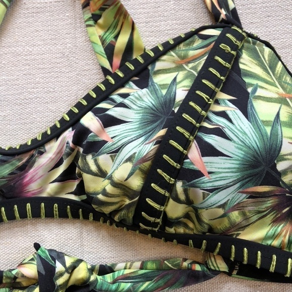 Lucky Brand 🌴 Tropical Palm Bikini Small - Picture 6 of 10